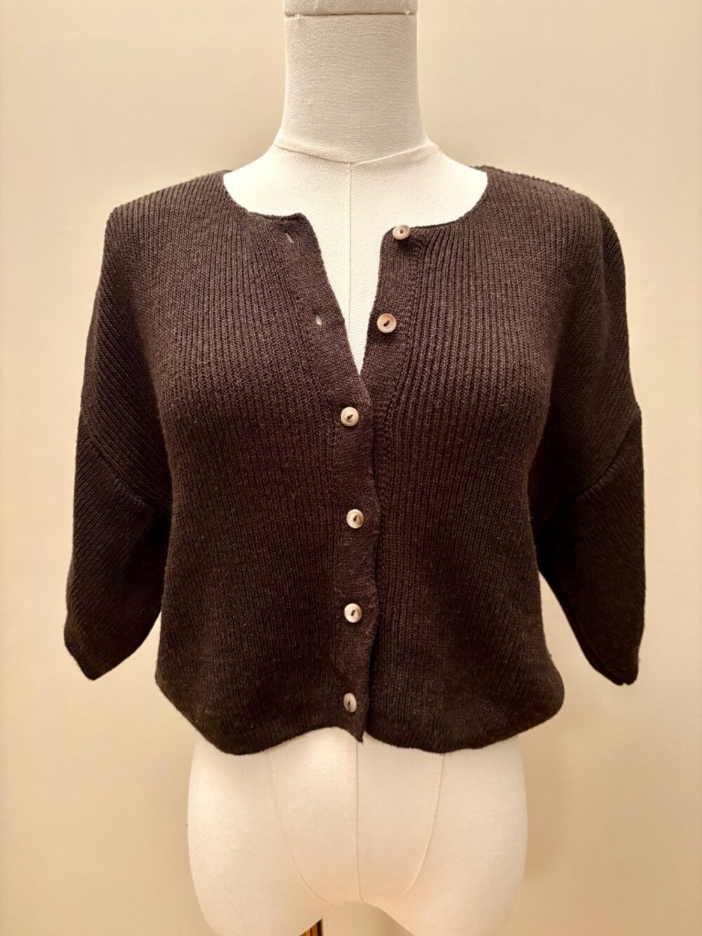 ASOS Cropped Button-Up Sweater - Picture 5 of 8